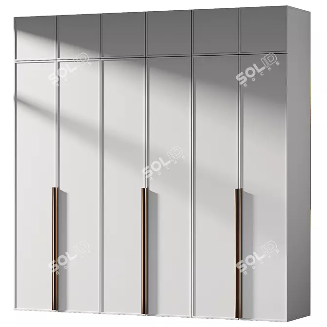 Modern Model Wardrobe 018 Kit 3D model image 2