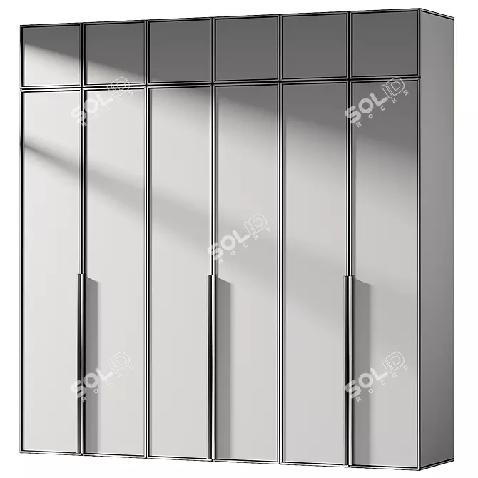 Modern Model Wardrobe 018 Kit 3D model image 3