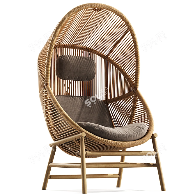  Modern Hive Hanging Chair 3D model image 1