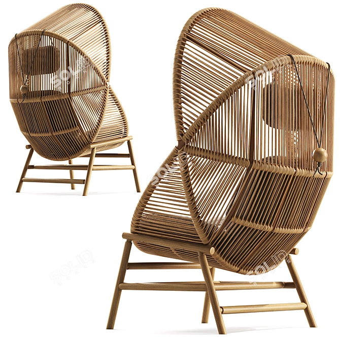  Modern Hive Hanging Chair 3D model image 3