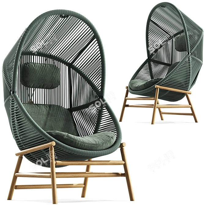  Modern Hive Hanging Chair 3D model image 4