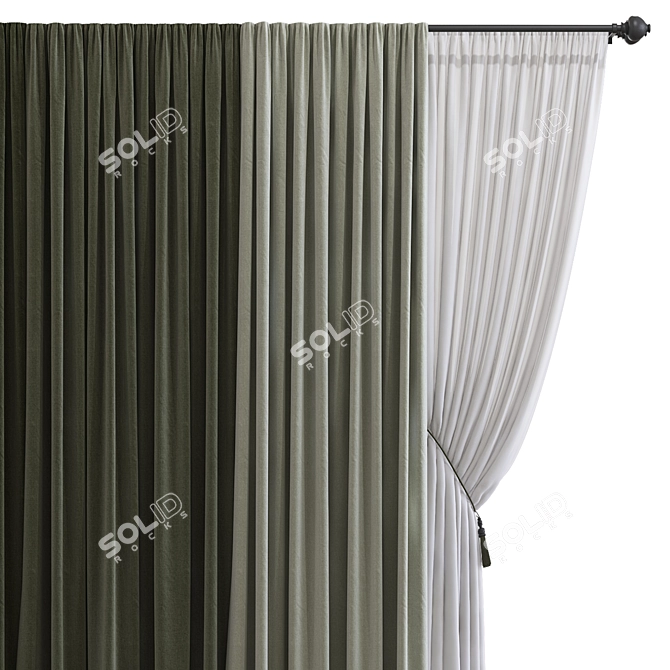 Revised Curtain Design and Topology 3D model image 3