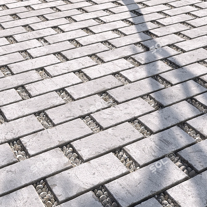 Gravel PBR Texture for Walkways 3D model image 2