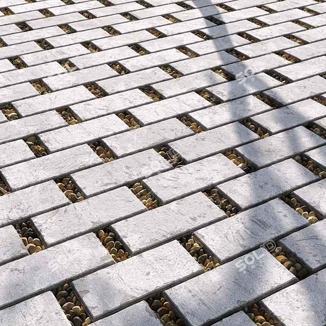 Gravel PBR Texture for Walkways 3D model image 4