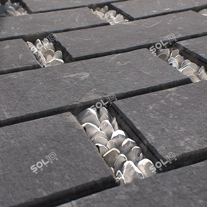 Gravel PBR Texture for Walkways 3D model image 7