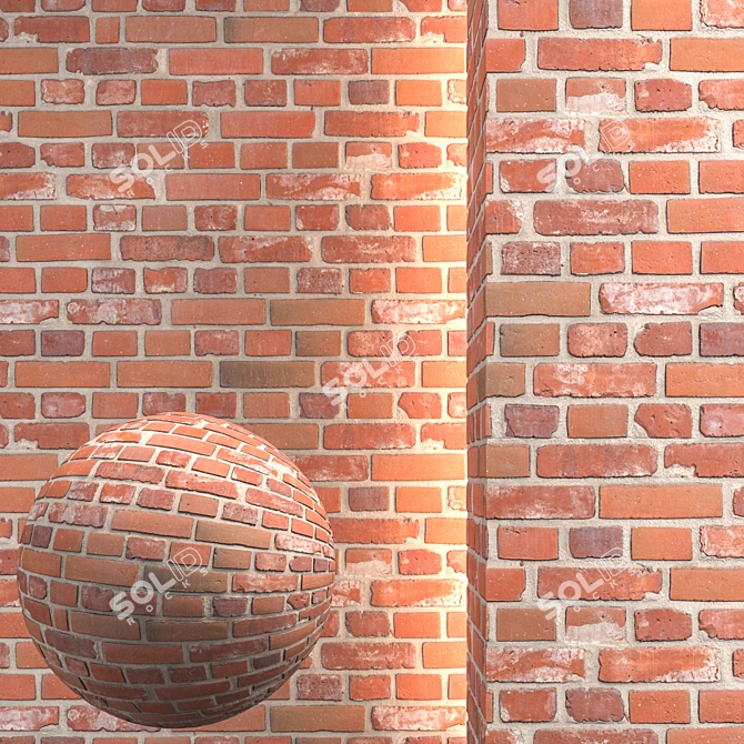  Seamless Texture Brick-085 Pack 3D model image 1