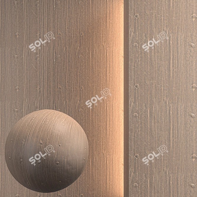 Seamless Metal Texture Pack 3D model image 1