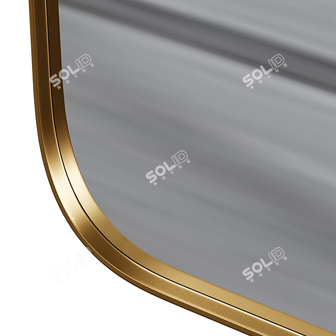 Contemporary Opera Wall Mirror 3D model image 4