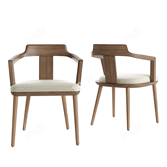 Italian Paul Table & Tilly Chairs 3D model image 3