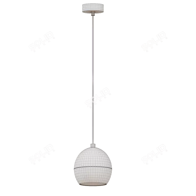 Sleek Pendant Light GORD 3D model image 2