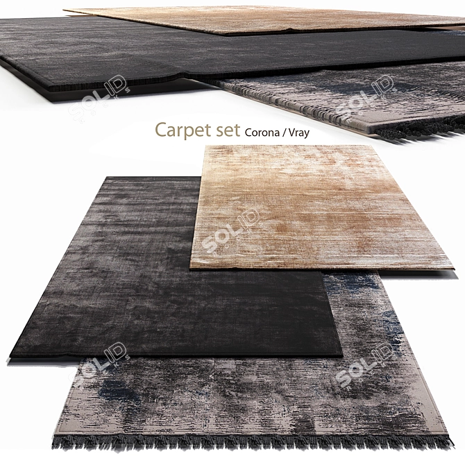 2016 Carpet Set 3D Model 3D model image 1