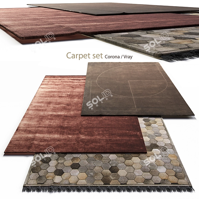 Carpet Set 04 for 3D 3D model image 1