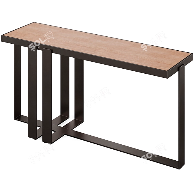 Modern Console Bravo Furniture Piece 3D model image 4