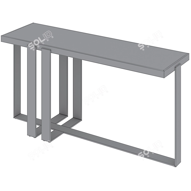 Modern Console Bravo Furniture Piece 3D model image 5