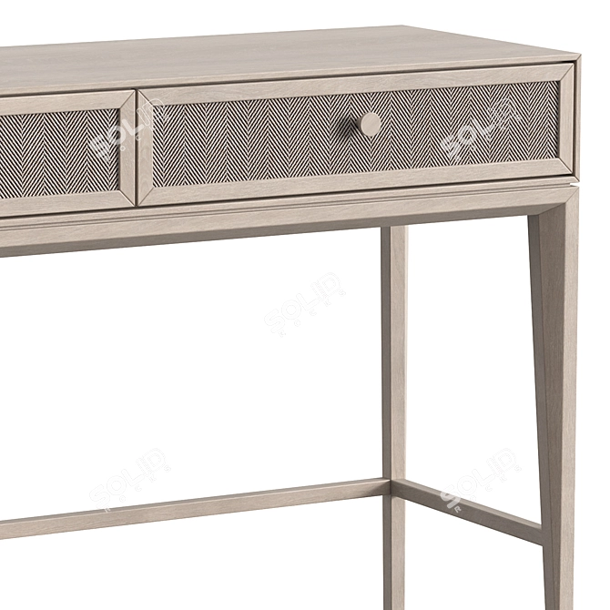 Modern Console with Fabric-Decorated Drawers 3D model image 4