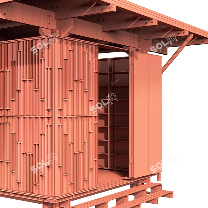 MoKa Modular Library Panel 3D model image 11