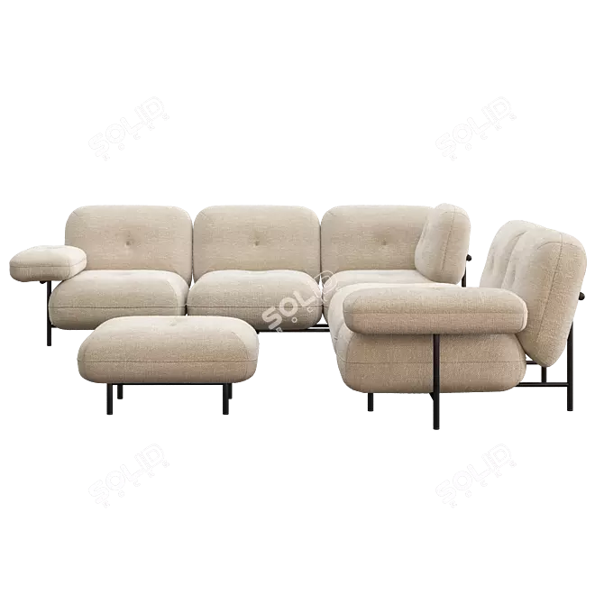 Cantori Cloud Sofas Set 3D model image 2