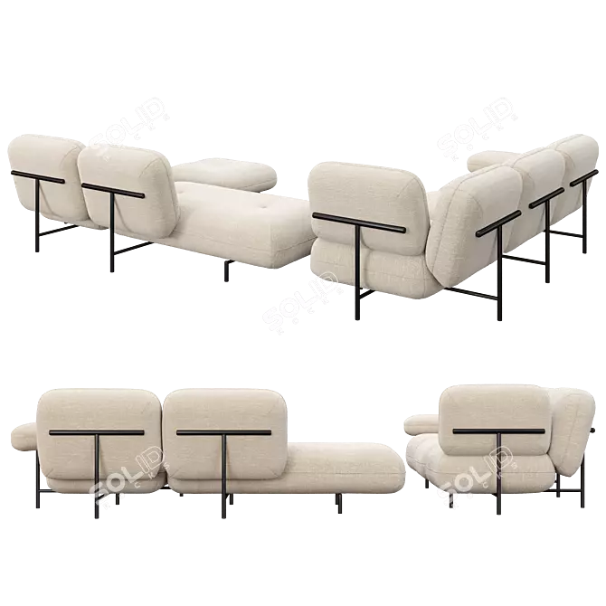 Cantori Cloud Sofas Set 3D model image 4