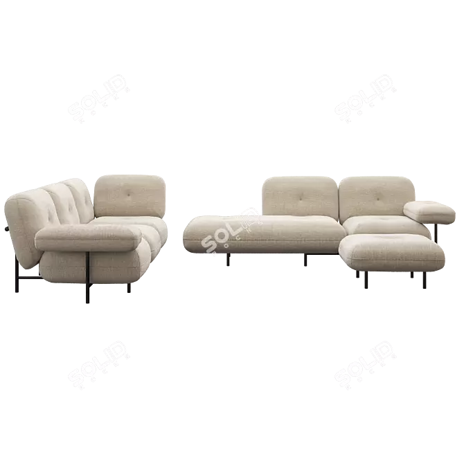 Cantori Cloud Sofas Set 3D model image 5