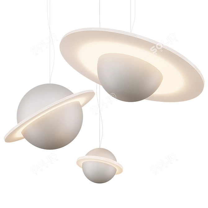 Elegant PARMA Pendant Lamp 3D model image 1