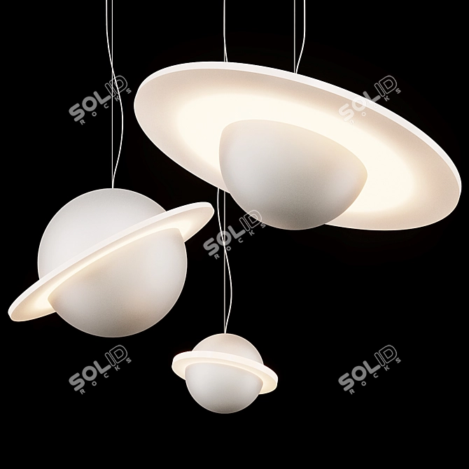 Elegant PARMA Pendant Lamp 3D model image 2