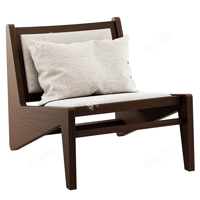 Sleek Kangaloon Lounge Chair 3D model image 2