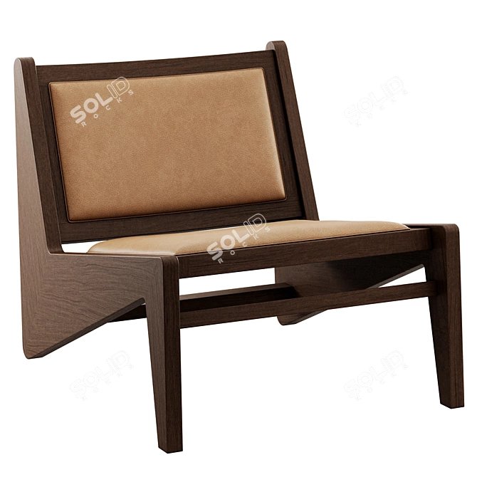 Sleek Kangaloon Lounge Chair 3D model image 3