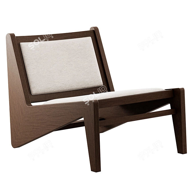 Sleek Kangaloon Lounge Chair 3D model image 4