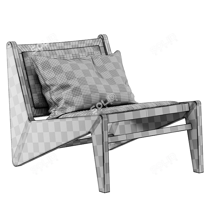 Sleek Kangaloon Lounge Chair 3D model image 5