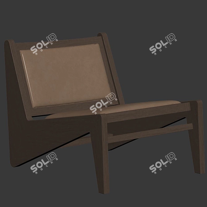 Sleek Kangaloon Lounge Chair 3D model image 7