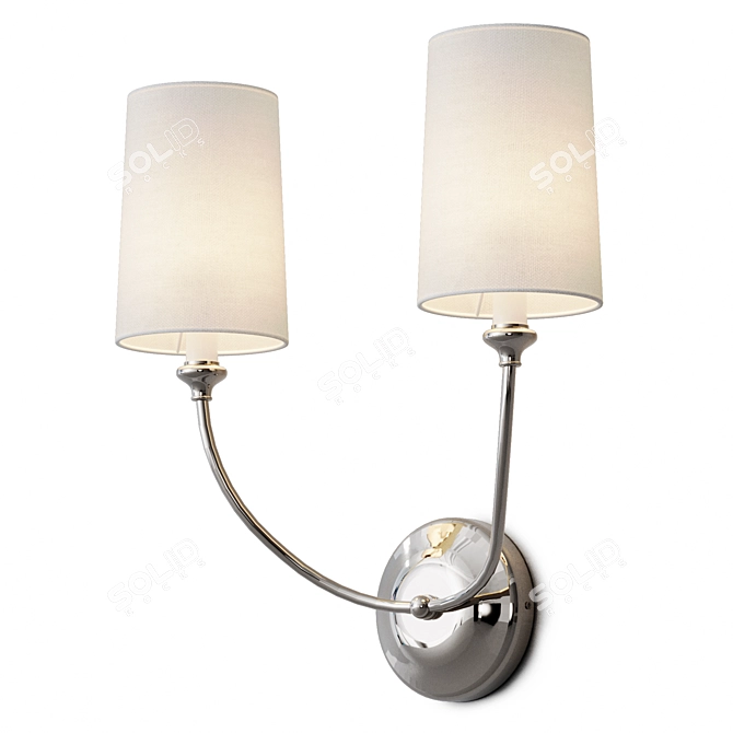 Dual Wall Sconce by Louvre 3D model image 1