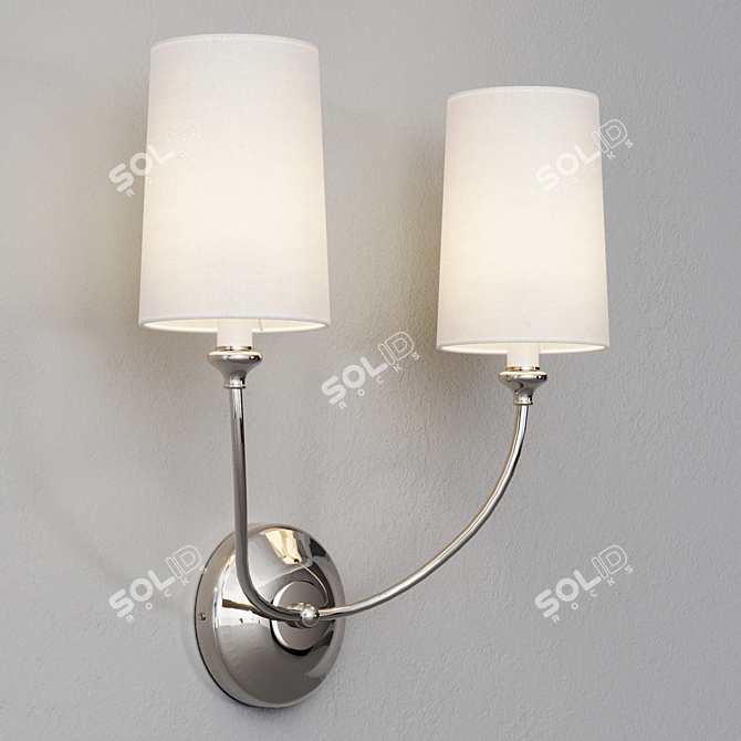 Dual Wall Sconce by Louvre 3D model image 7