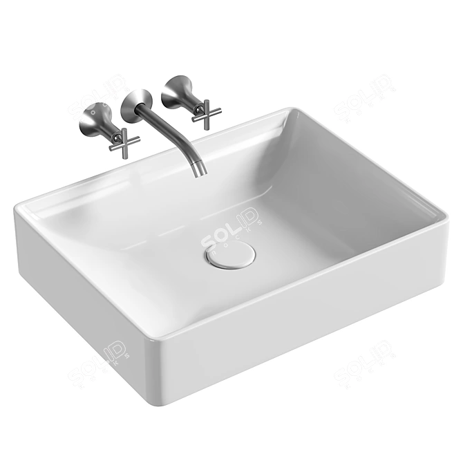 STWORKI Surface-Mounted Sink 50 3D model image 1