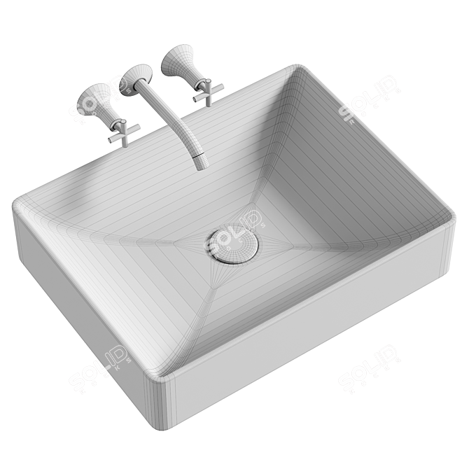 STWORKI Surface-Mounted Sink 50 3D model image 4