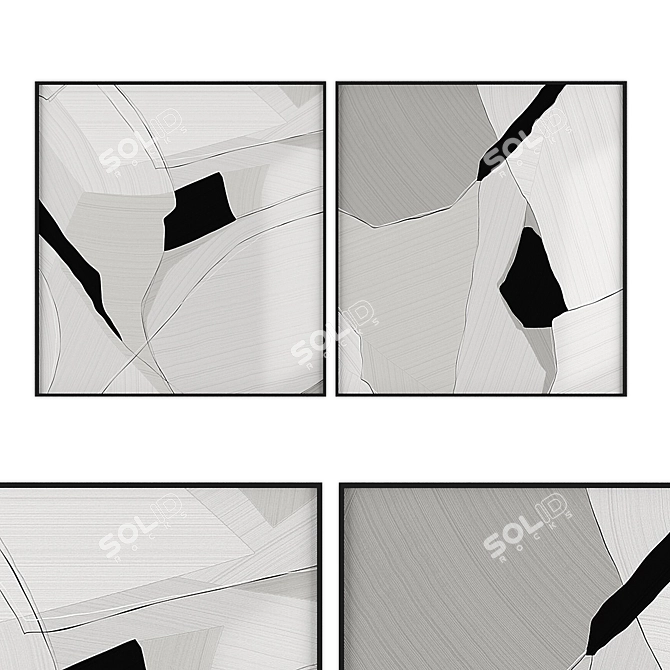 Art Collection with Links 3D model image 1