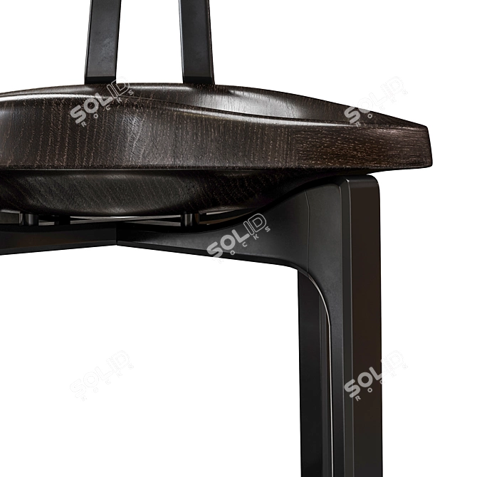 Shadow Black Pepper Bar Stool 3D model image 7