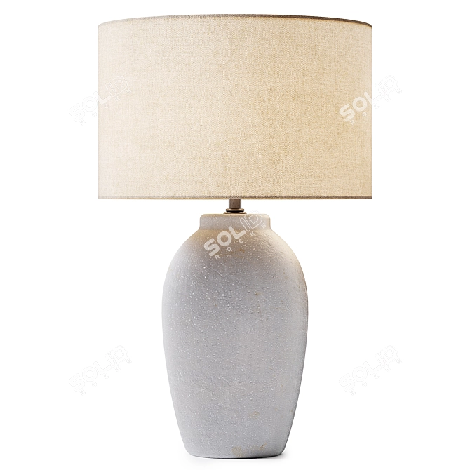 Lanta Leinenstoff Table Lamp 3D model image 1