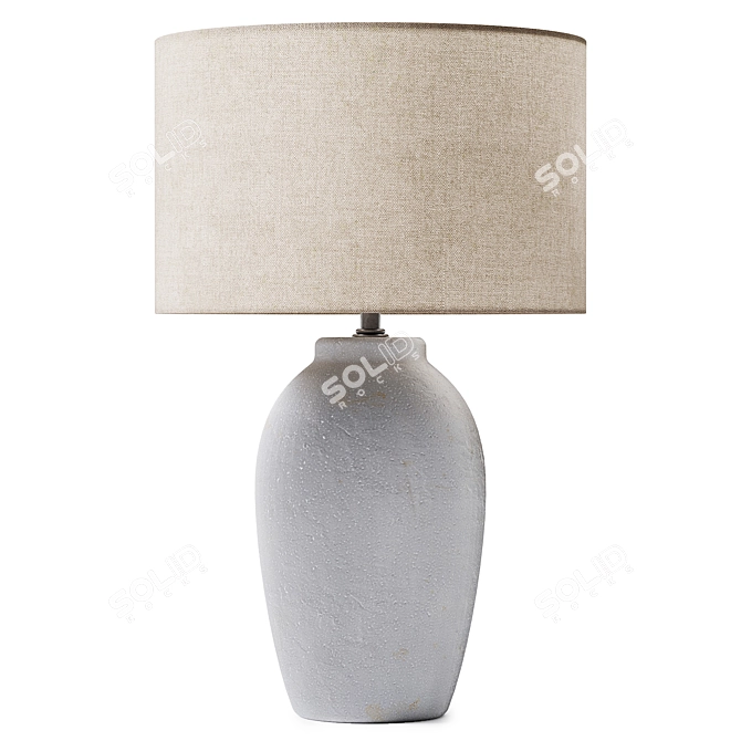 Lanta Leinenstoff Table Lamp 3D model image 2