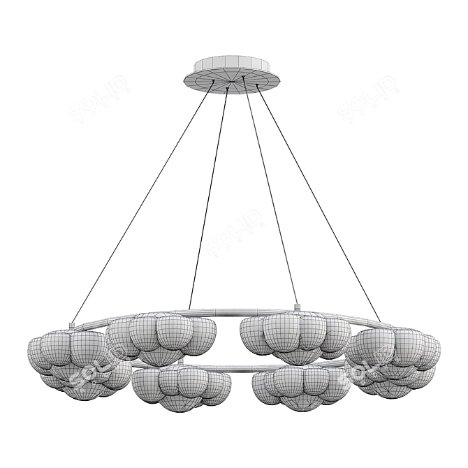  Ethereal Glow Chandelier 3D model image 2