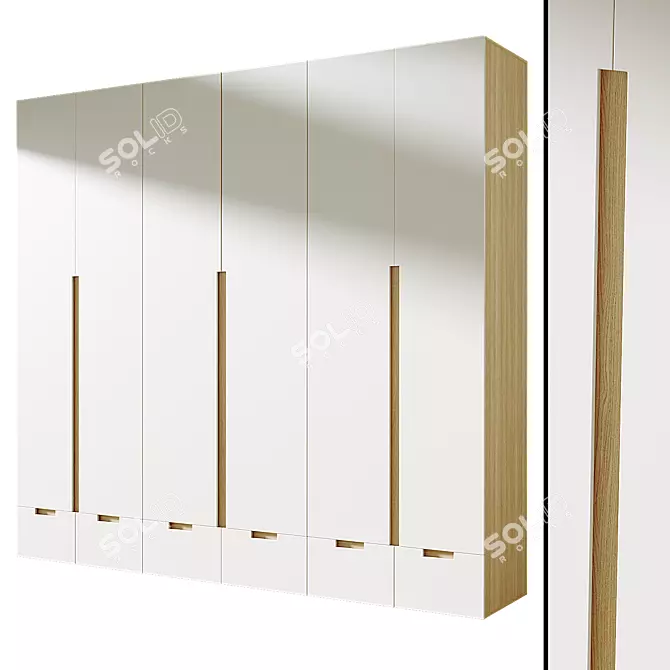 Modern Model Wardrobe 43 3Ds 3D model image 2