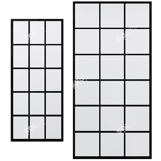 Modern Finestra Wall Mirrors 3D model image 7