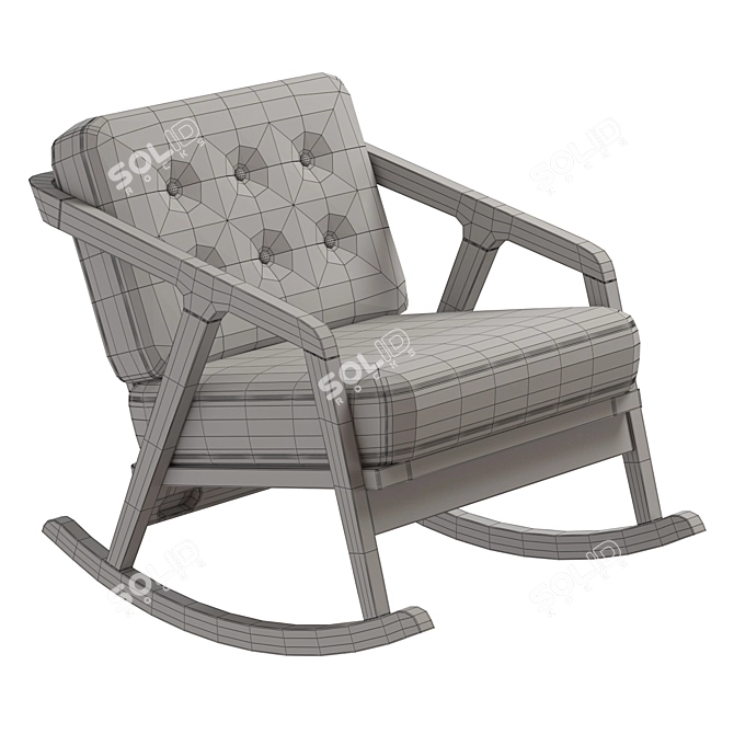 Picket House Armchair Frills 3D model image 6