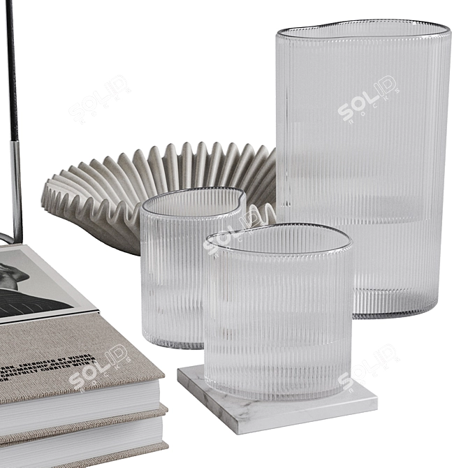 Cubicle Decor Set Kit 3D model image 14