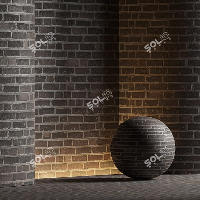 2016 Dark Brick Texture Pack 3D model image 1