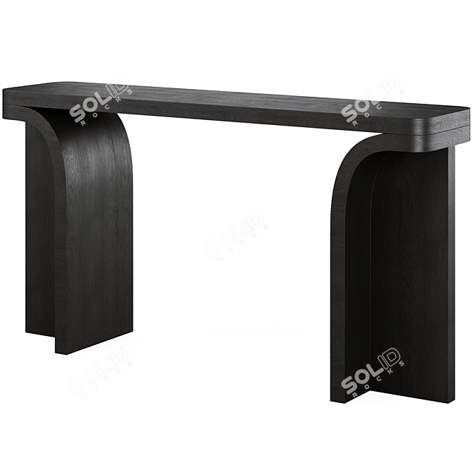 Hamish Console Table Urban Elegance 3D model image 1