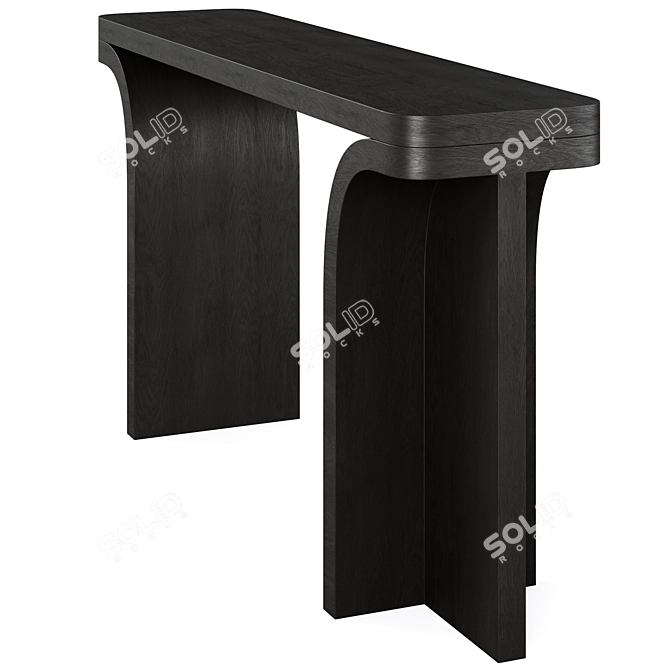 Hamish Console Table Urban Elegance 3D model image 2