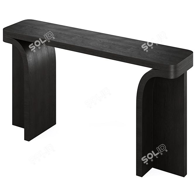 Hamish Console Table Urban Elegance 3D model image 4