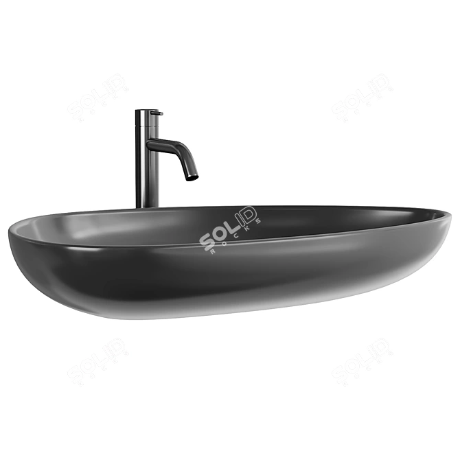 BOCCHI Etna Ceramic Sinks 3D model image 3