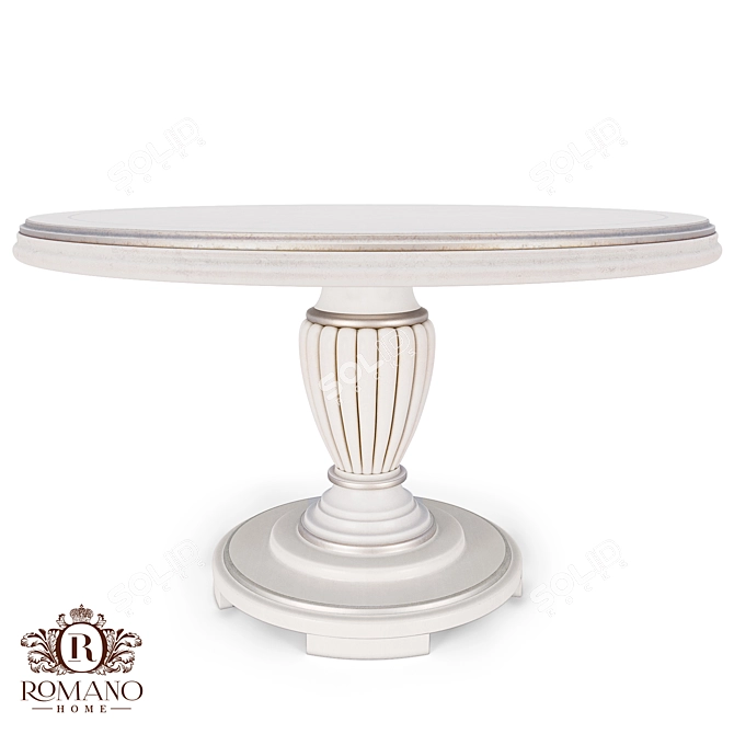 Handcrafted Dining Table Franco 3D model image 1