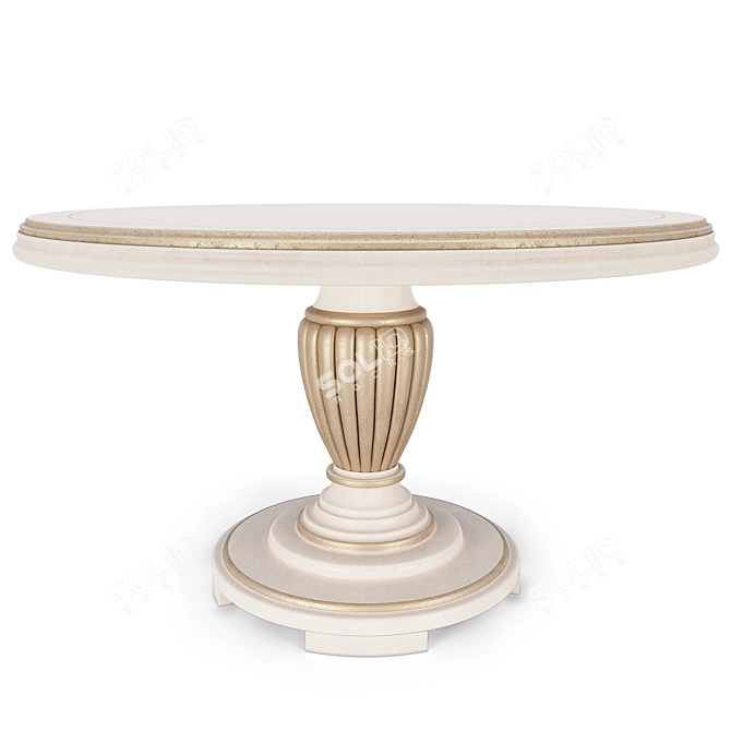 Handcrafted Dining Table Franco 3D model image 2